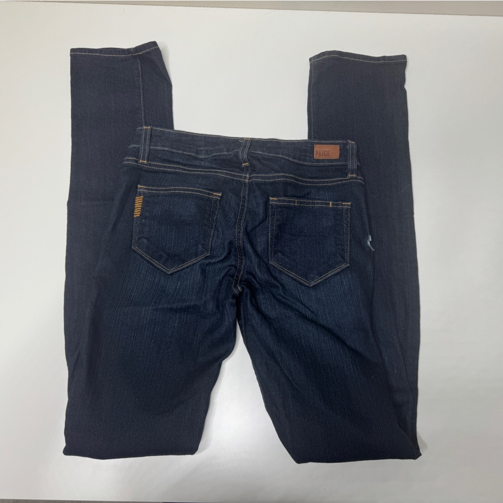 PAIGE Skyline Straight Leg Indigo Denim Jeans